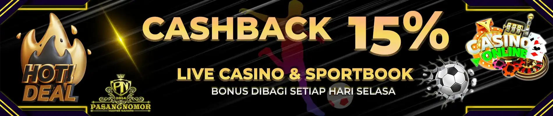 BONUS CASHBACK MINGGUAN